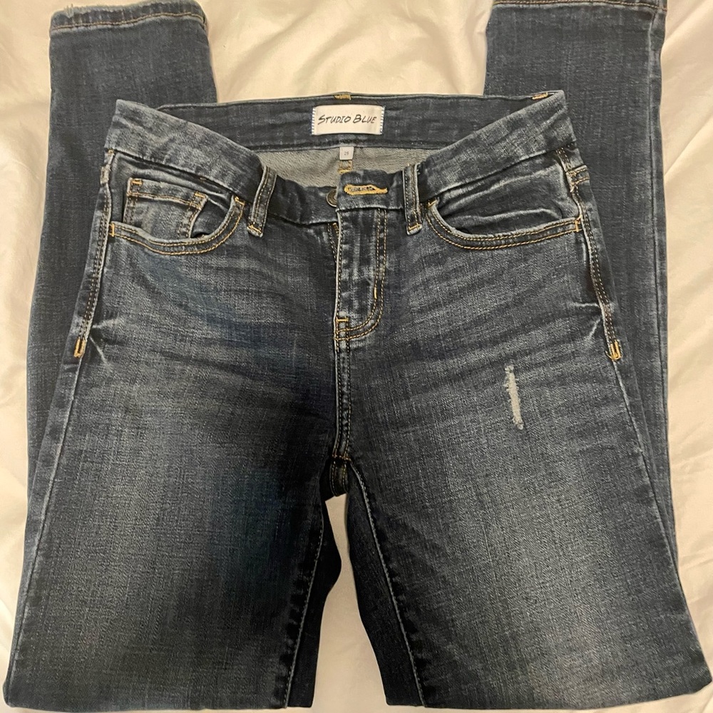 Studio blue brand jeans.